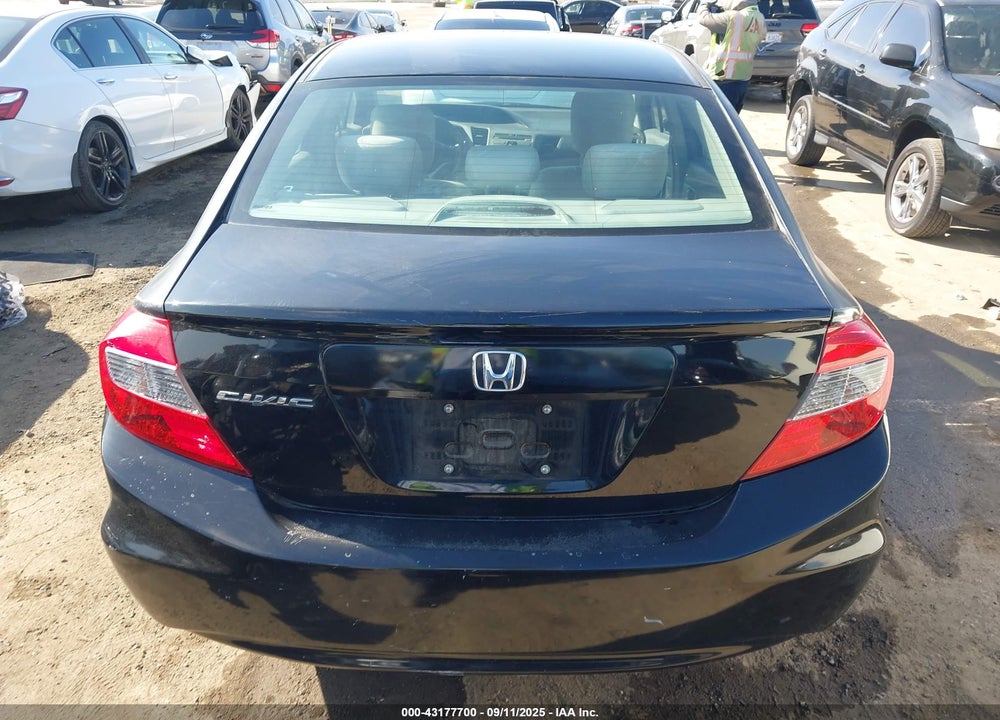2012 HONDA CIVIC VIN: 2HGFB2F54CH591406