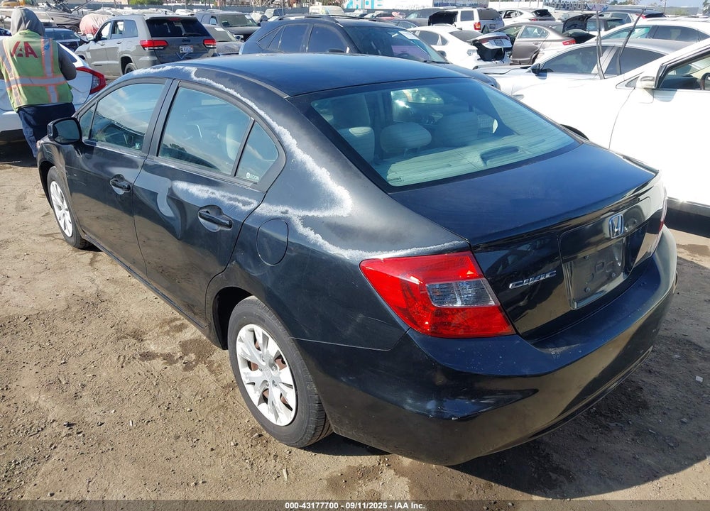 2012 HONDA CIVIC VIN: 2HGFB2F54CH591406