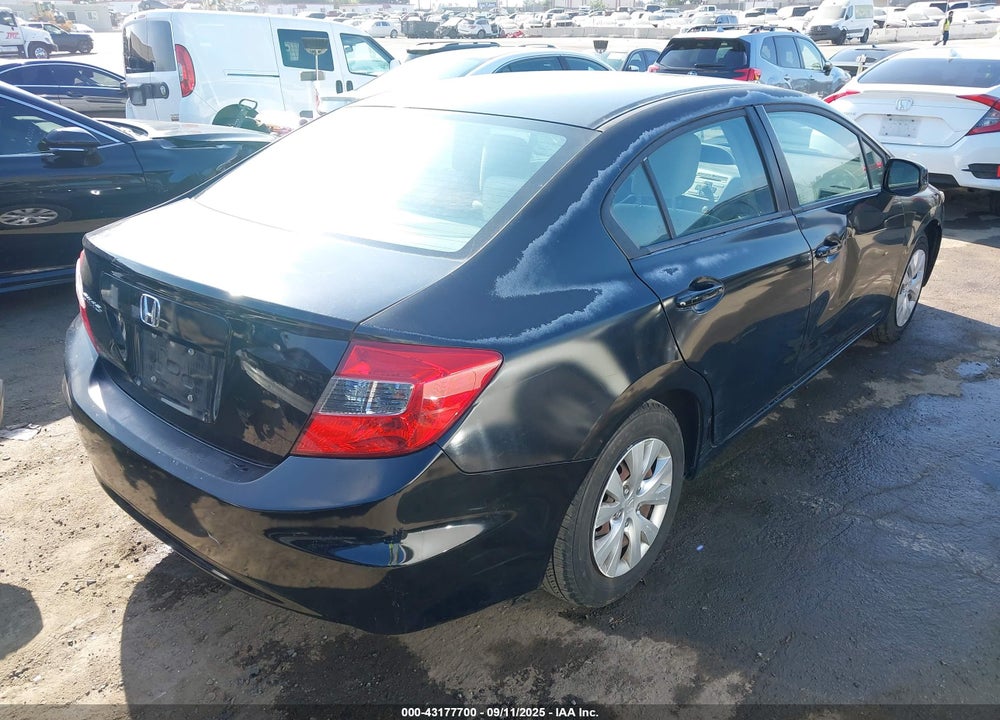 2012 HONDA CIVIC VIN: 2HGFB2F54CH591406