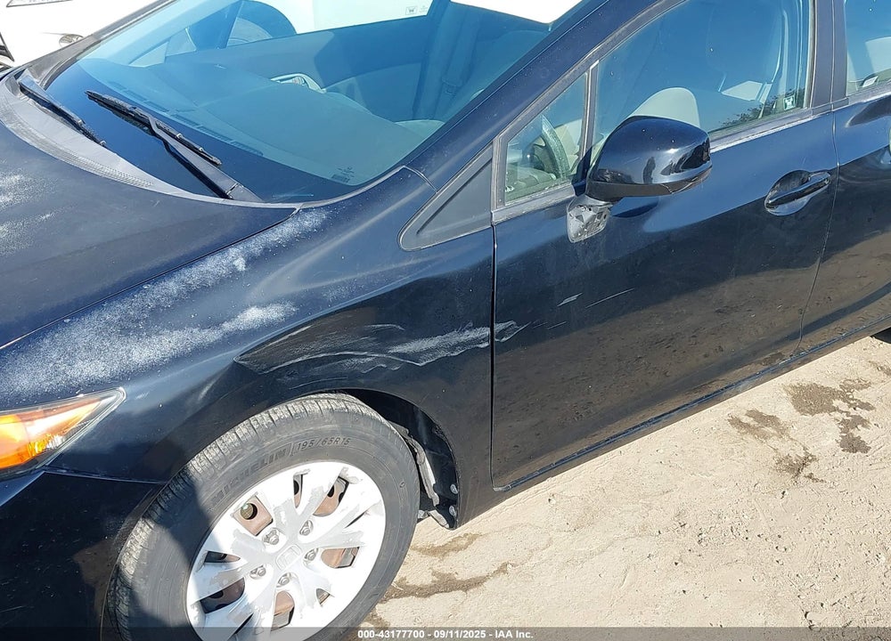 2012 HONDA CIVIC VIN: 2HGFB2F54CH591406