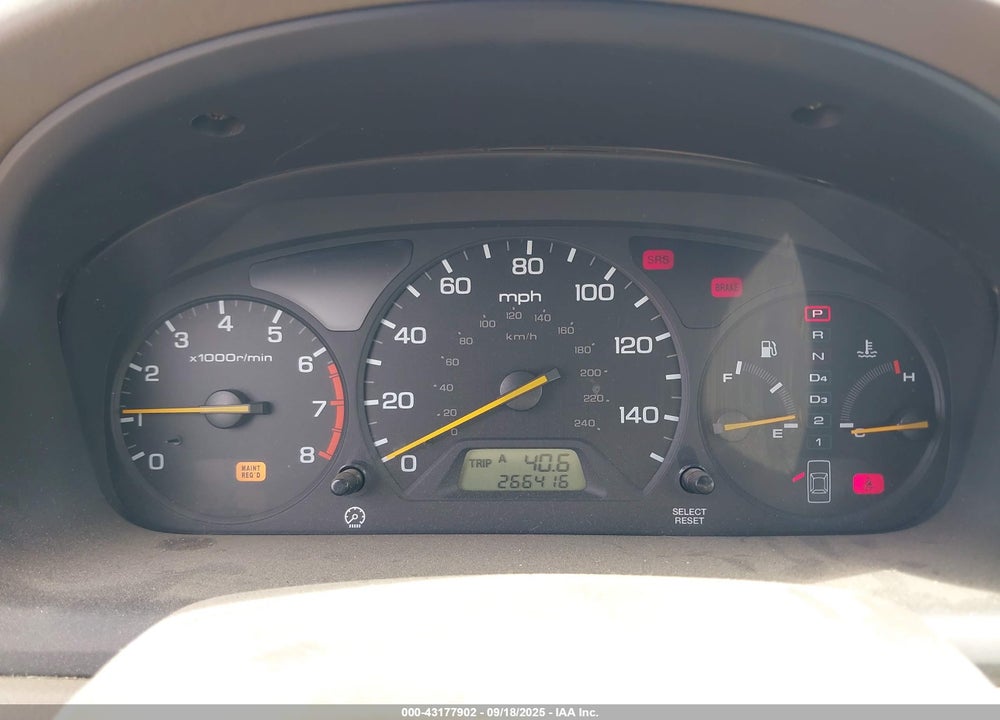 2000 HONDA ACCORD 3.0 EX VIN: 1HGCG1659YA037525