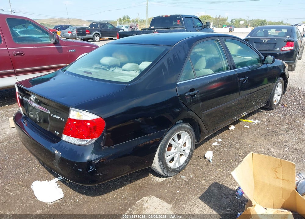 2005 TOYOTA CAMRY LE V6 VIN: 4T1BF30K65U091586