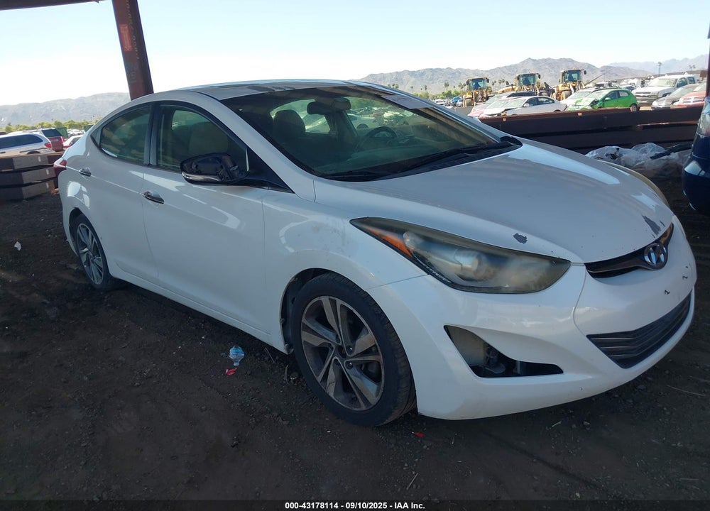 2014 HYUNDAI ELANTRA LIMITED VIN: 5NPDH4AE5EH492384