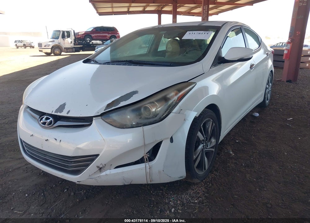 2014 HYUNDAI ELANTRA LIMITED VIN: 5NPDH4AE5EH492384