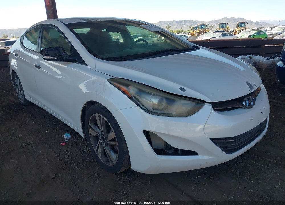 2014 HYUNDAI ELANTRA LIMITED VIN: 5NPDH4AE5EH492384