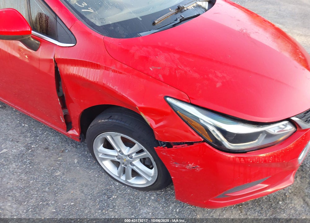 2018 CHEVROLET CRUZE LT AUTO VIN: 1G1BE5SM8J7108536