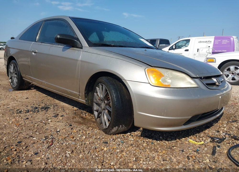 2002 HONDA CIVIC LX VIN: 1HGEM22522L019621