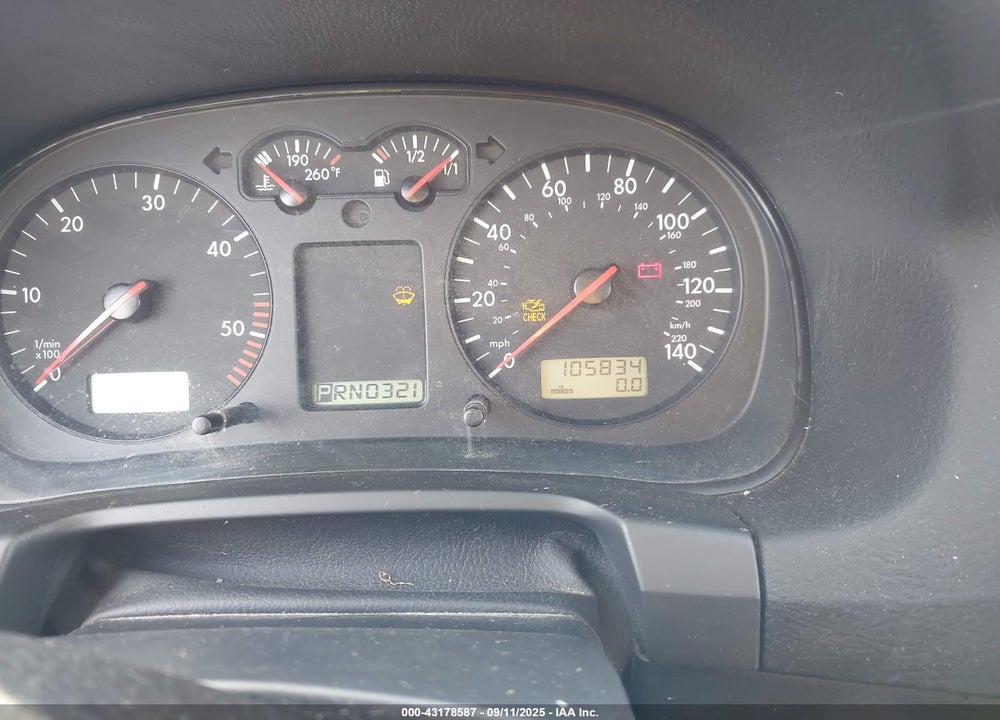 2001 VOLKSWAGEN JETTA GLS TDI VIN: 3VWSP29M01M046638
