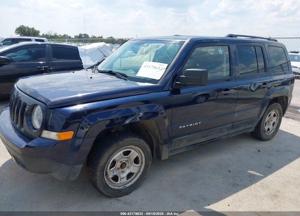 2017 JEEP PATRIOT SPORT FWD VIN: 1C4NJPBA8HD169236