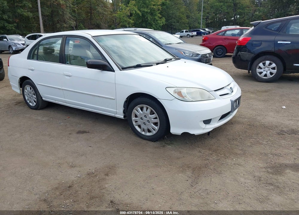 2005 HONDA CIVIC LX VIN: 2HGES16575H520628