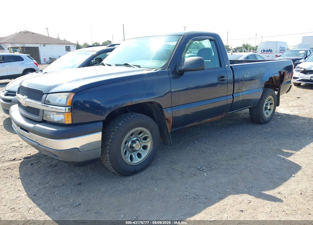 2005 CHEVROLET SILVERADO 1500 WORK TRUCK VIN: 1GCEK14V75Z221352