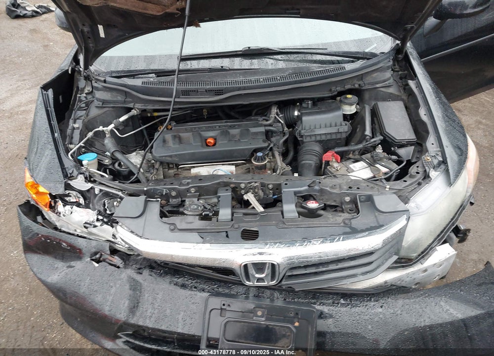 2012 HONDA CIVIC VIN: 2HGFB2F5XCH590048
