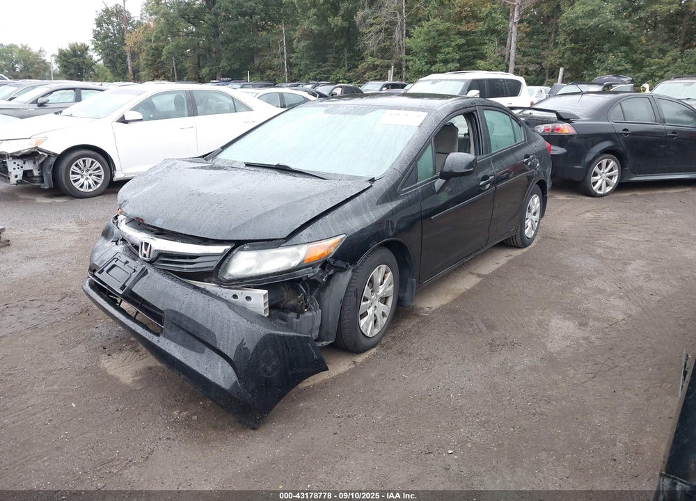 2012 HONDA CIVIC VIN: 2HGFB2F5XCH590048
