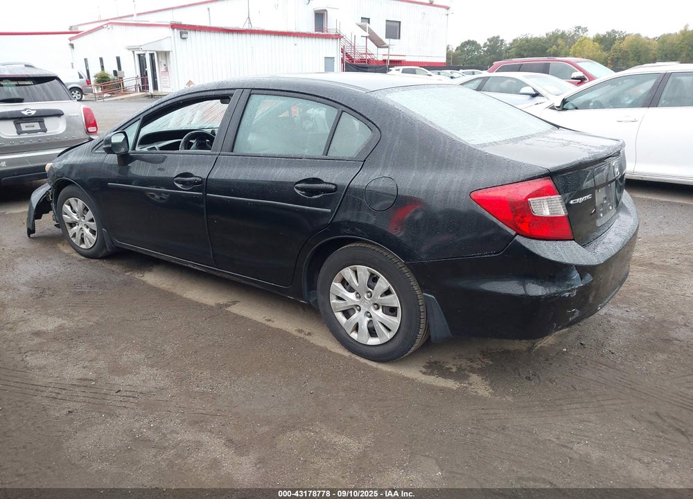 2012 HONDA CIVIC VIN: 2HGFB2F5XCH590048