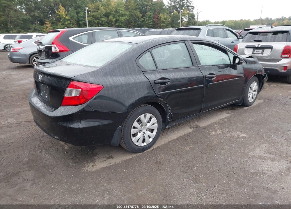 2012 HONDA CIVIC VIN: 2HGFB2F5XCH590048
