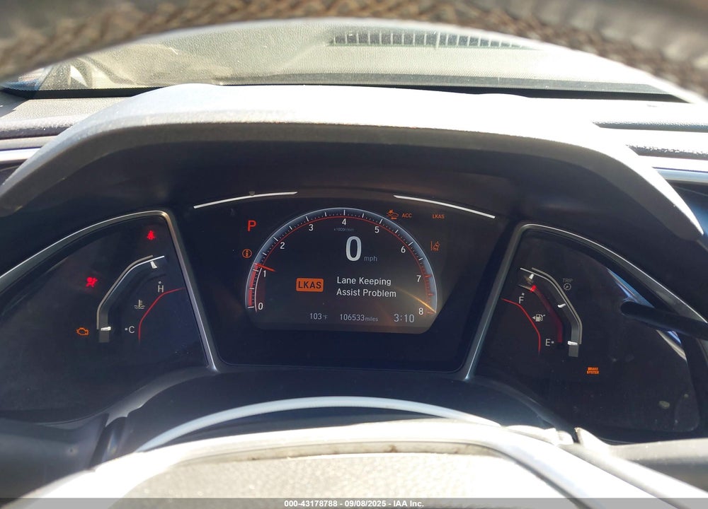 2019 HONDA CIVIC VIN: 2HGFC2F80KH573846