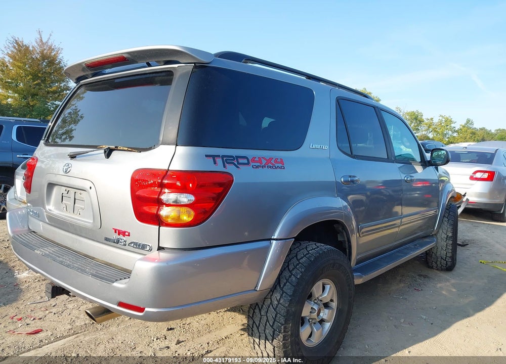 2002 TOYOTA SEQUOIA LIMITED V8 VIN: 5TDBT48A72S136436