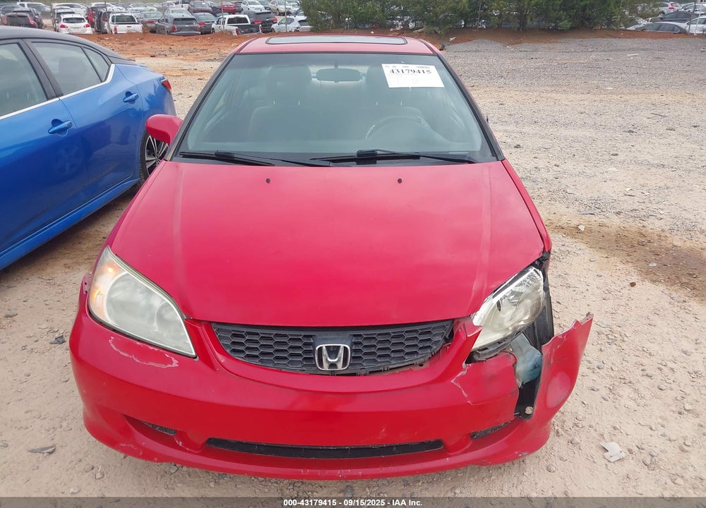 2004 HONDA CIVIC EX VIN: 1HGEM22074L078526