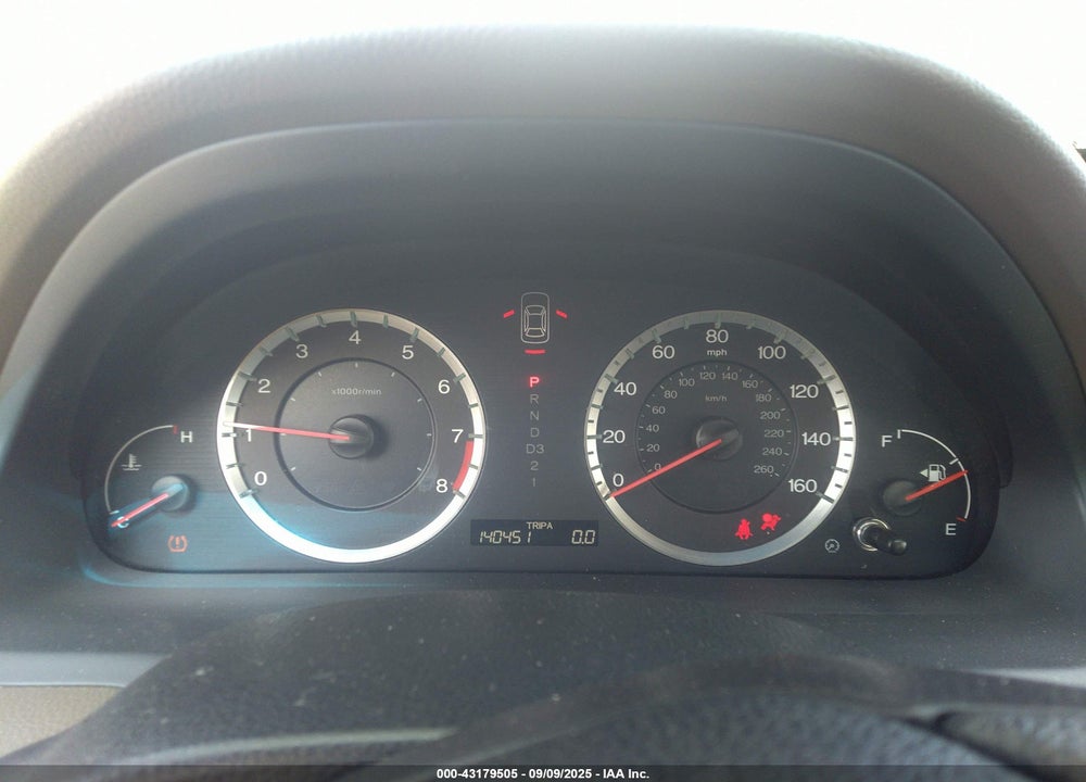 2009 HONDA ACCORD VIN: 1HGCP26749A007891