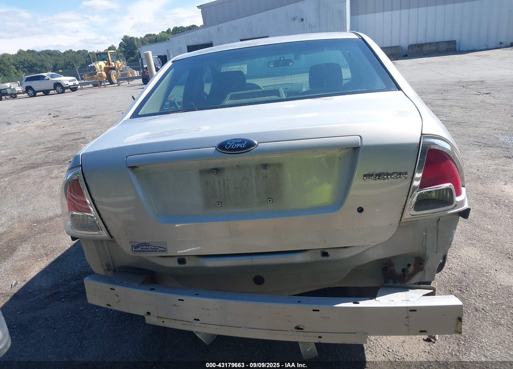 2006 FORD FUSION SE VIN: 3FAHP07Z86R175310