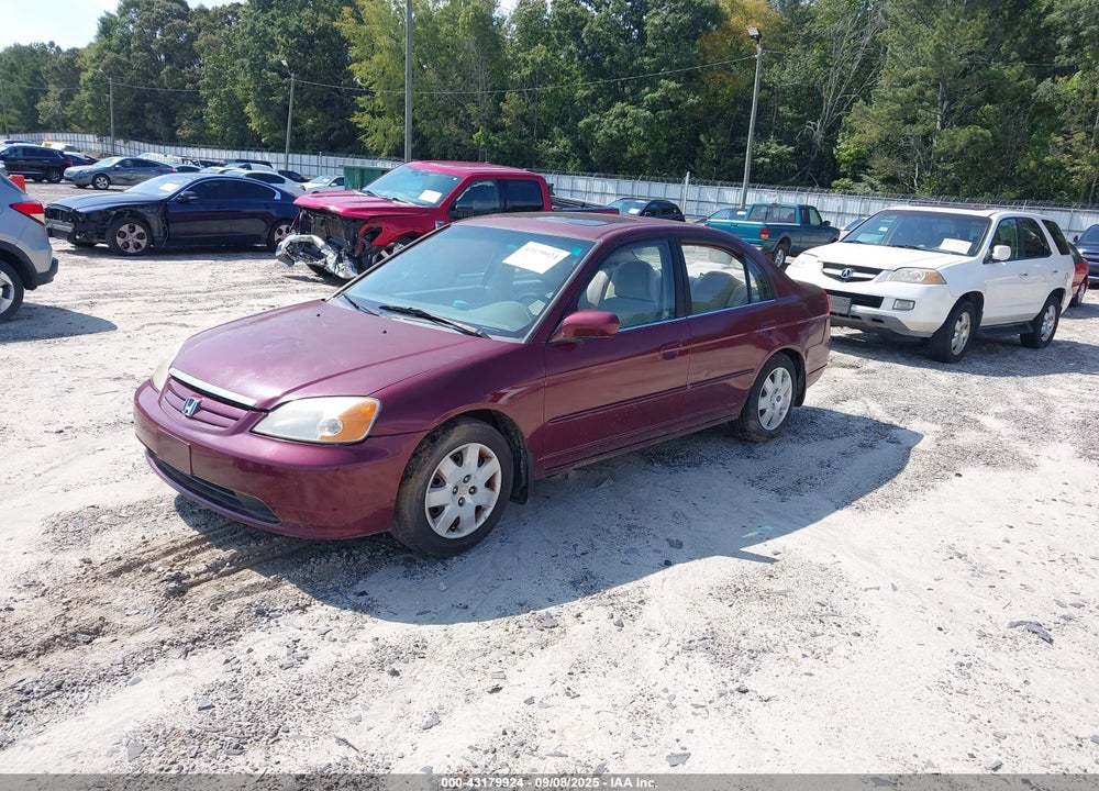 2002 HONDA CIVIC EX VIN: 2HGES26762H549315
