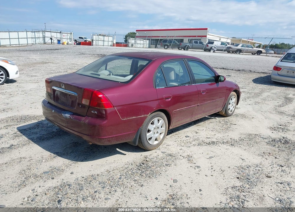 2002 HONDA CIVIC EX VIN: 2HGES26762H549315