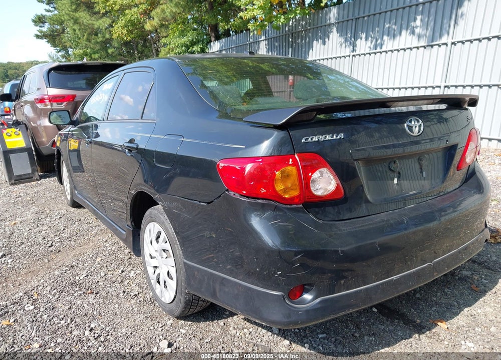 2009 TOYOTA COROLLA VIN: 2T1BU40E09C124501