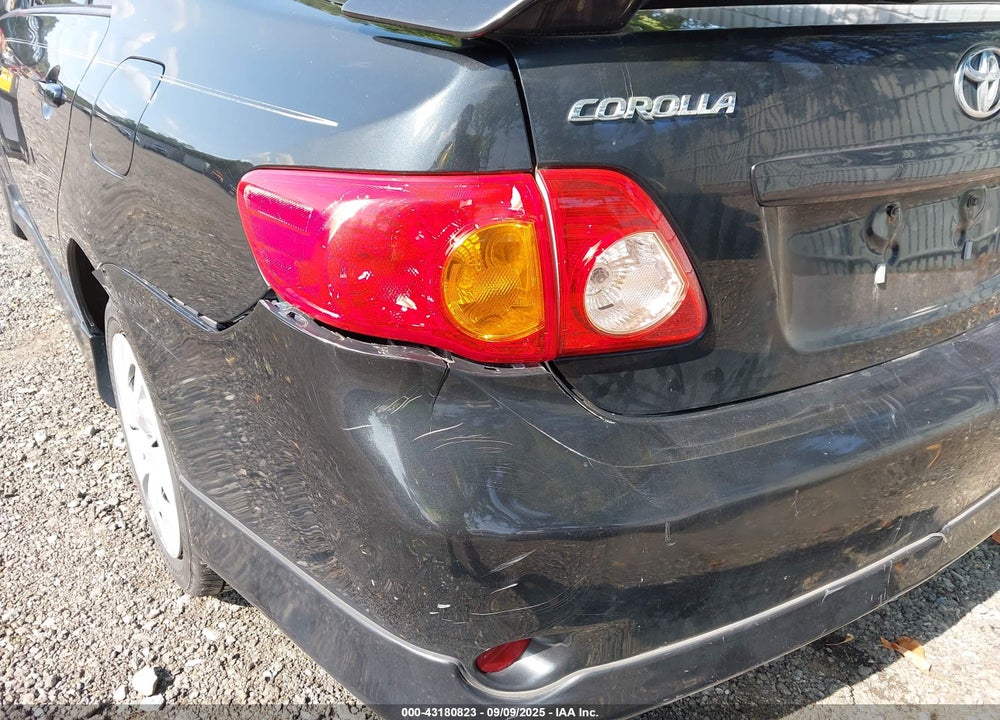 2009 TOYOTA COROLLA VIN: 2T1BU40E09C124501