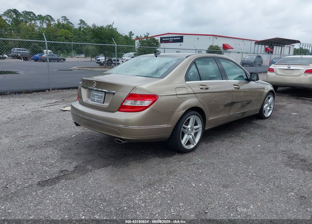 2009 MERCEDES-BENZ C CLASS VIN: WDDGF54X69R063653
