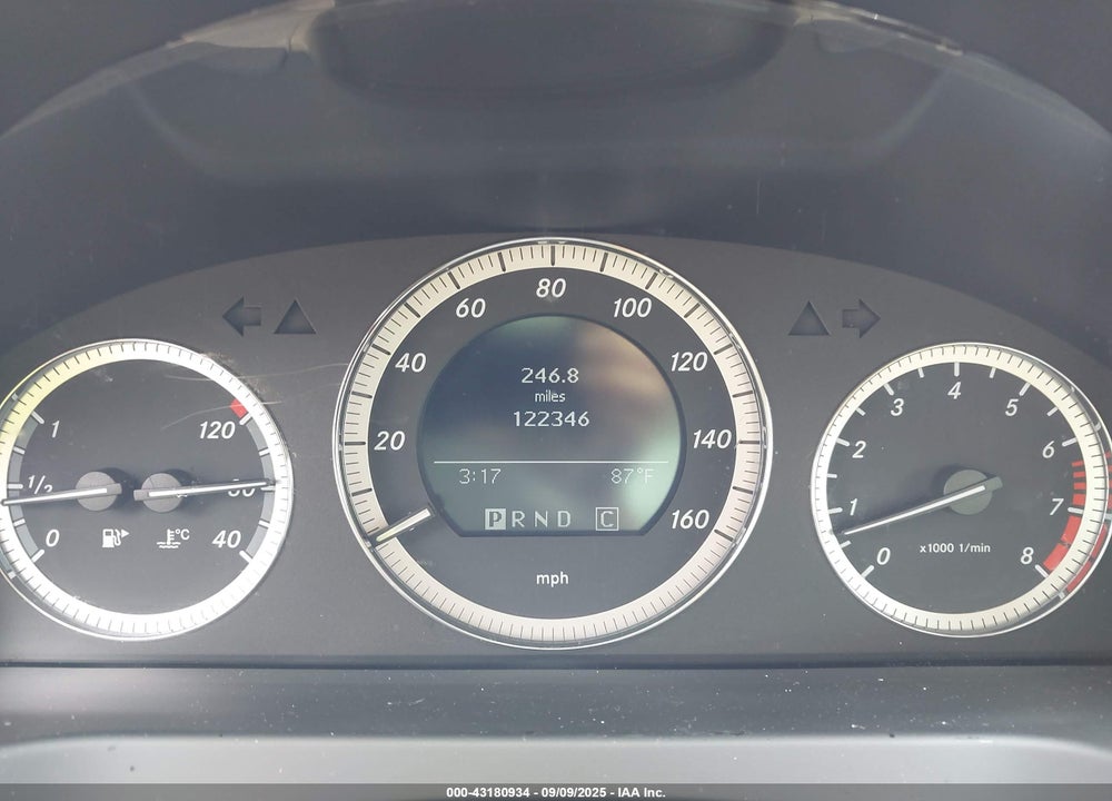 2009 MERCEDES-BENZ C CLASS VIN: WDDGF54X69R063653