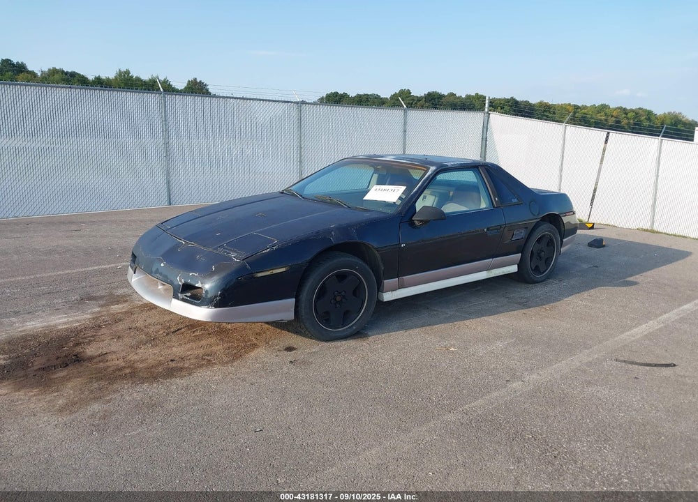 1985 PONTIAC FIERO GT VIN: 1G2PG3798FP238375