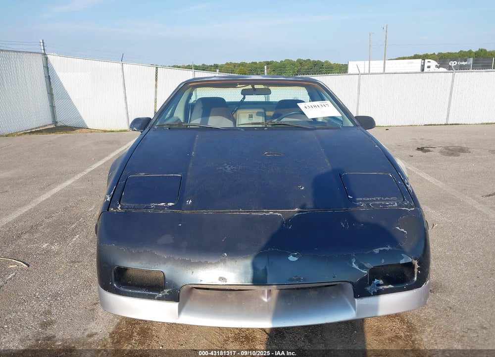 1985 PONTIAC FIERO GT VIN: 1G2PG3798FP238375