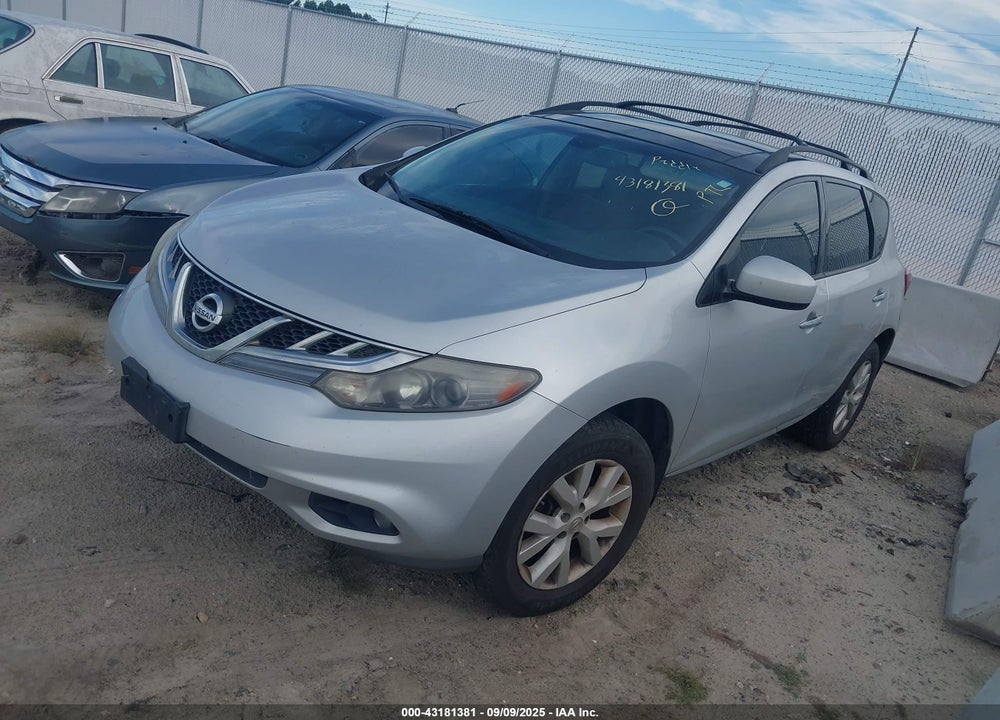 2012 NISSAN MURANO VIN: JN8AZ1MU6CW102647