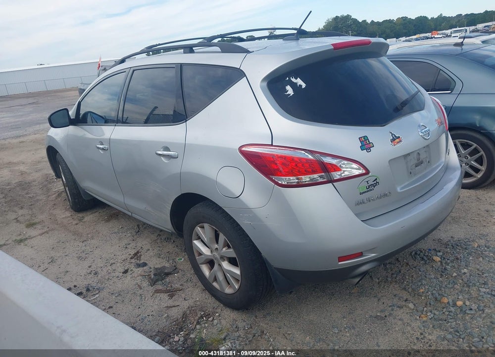 2012 NISSAN MURANO VIN: JN8AZ1MU6CW102647