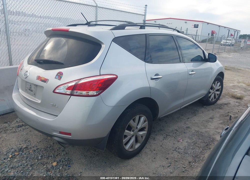 2012 NISSAN MURANO VIN: JN8AZ1MU6CW102647