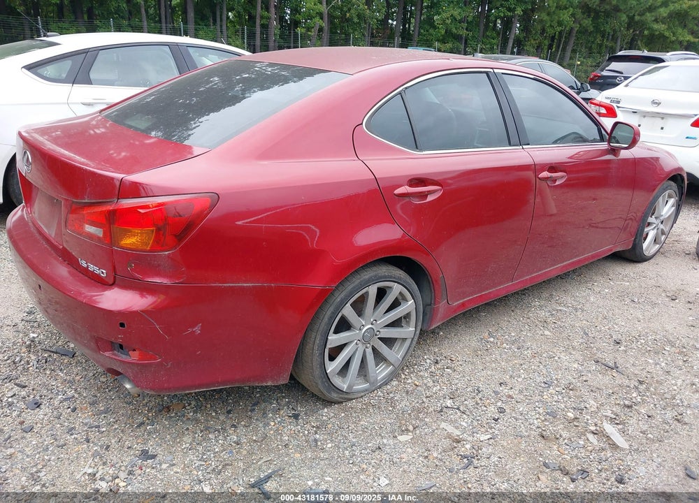 2006 LEXUS IS 350 VIN: JTHBE262565003856