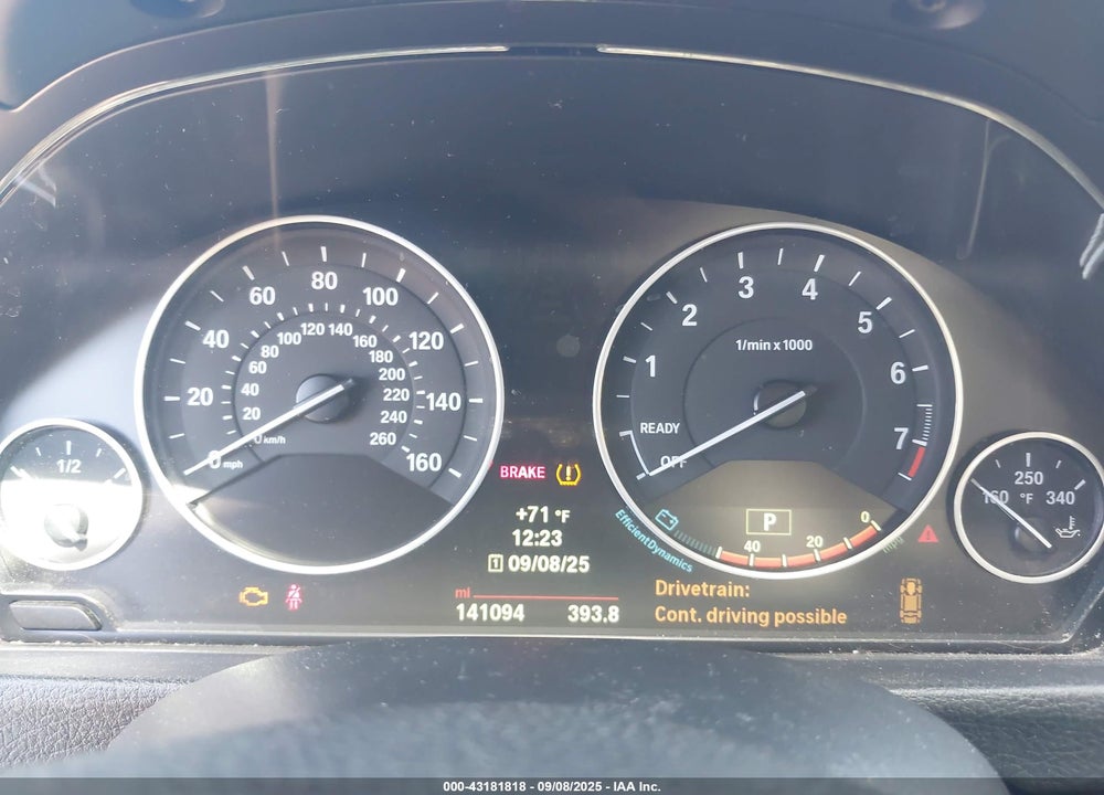 2014 BMW 3 SERIES VIN: WBA3B3C51EJ981387