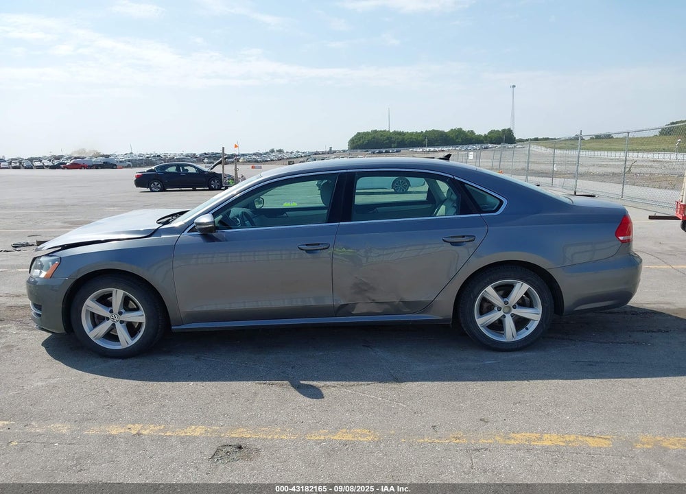 2012 VOLKSWAGEN PASSAT VIN: 1VWBH7A32CC086673