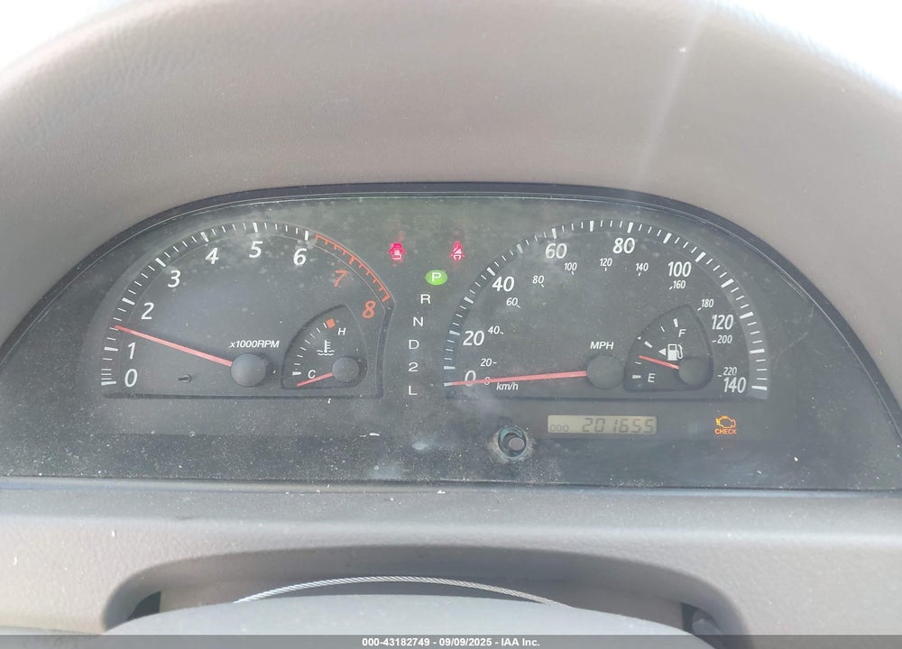 2002 TOYOTA CAMRY LE VIN: 4T1BE32K72U520505
