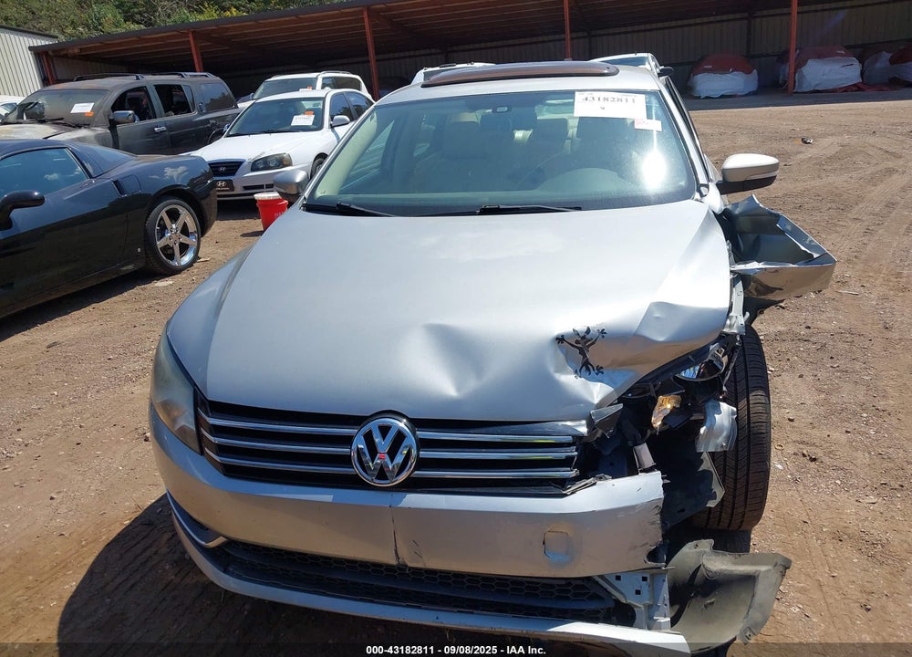 2013 VOLKSWAGEN PASSAT VIN: 1VWBH7A39DC009333