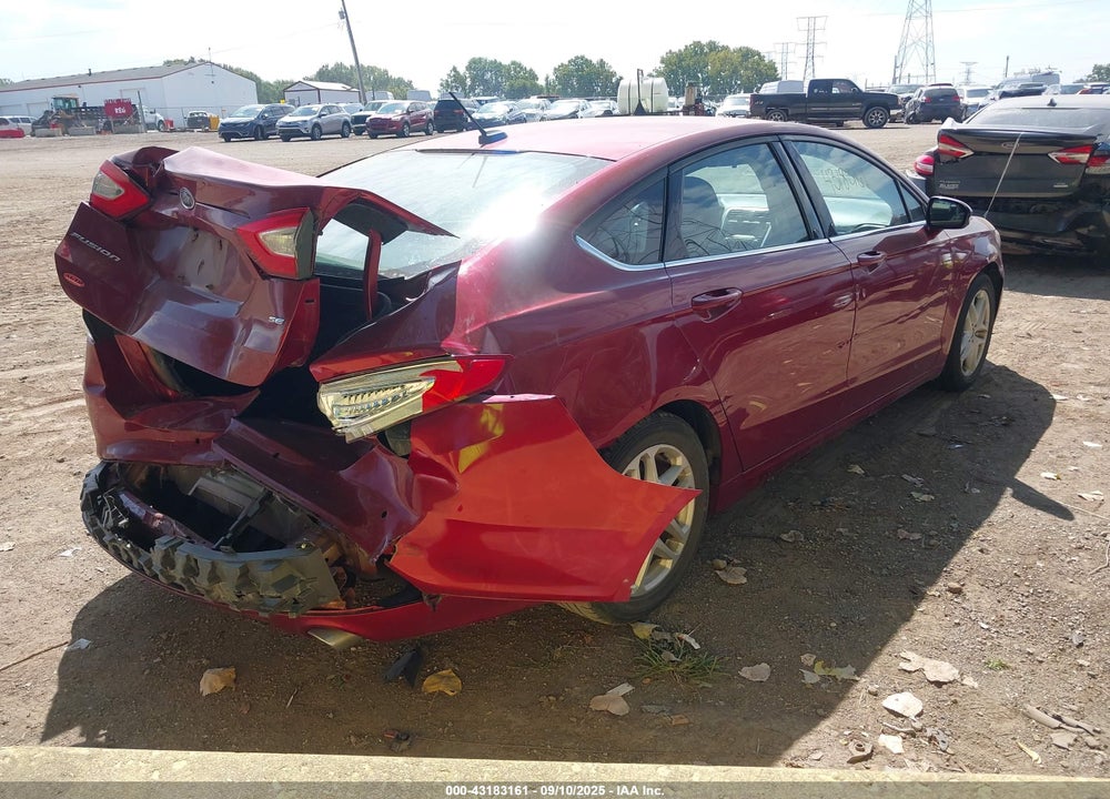2016 FORD FUSION SE VIN: 3FA6P0H72GR362872