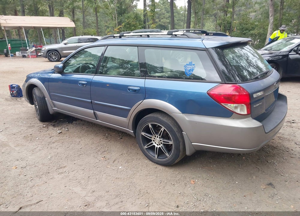 2008 SUBARU OUTBACK VIN: 4S4BP62C587357896