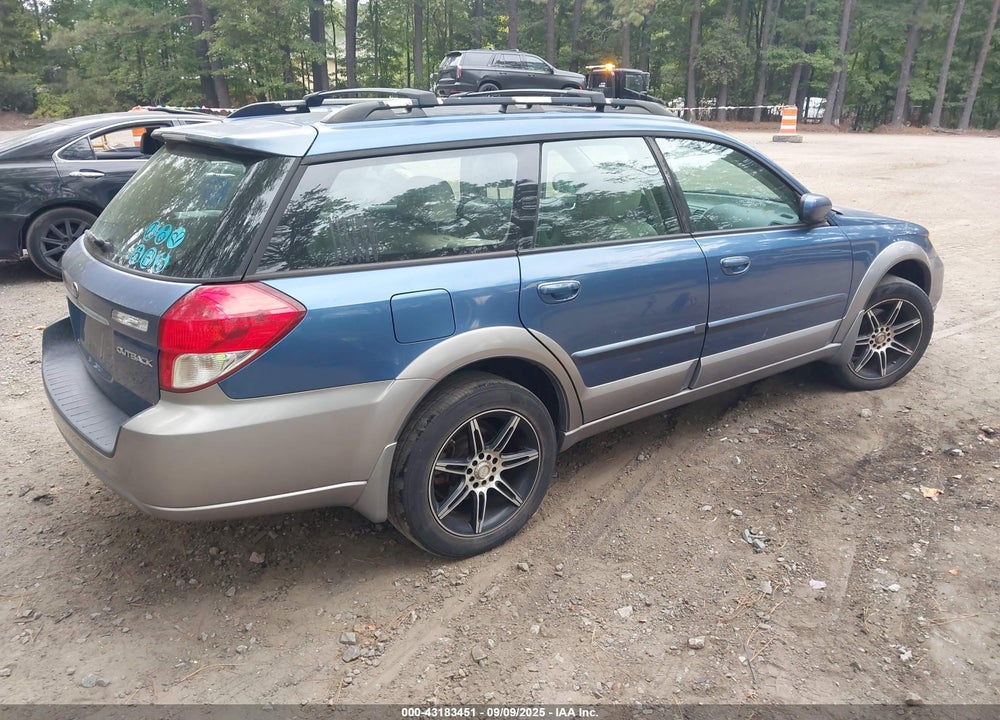 2008 SUBARU OUTBACK VIN: 4S4BP62C587357896