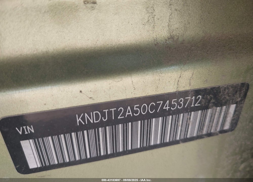 2012 KIA SOUL VIN: KNDJT2A50C7453712
