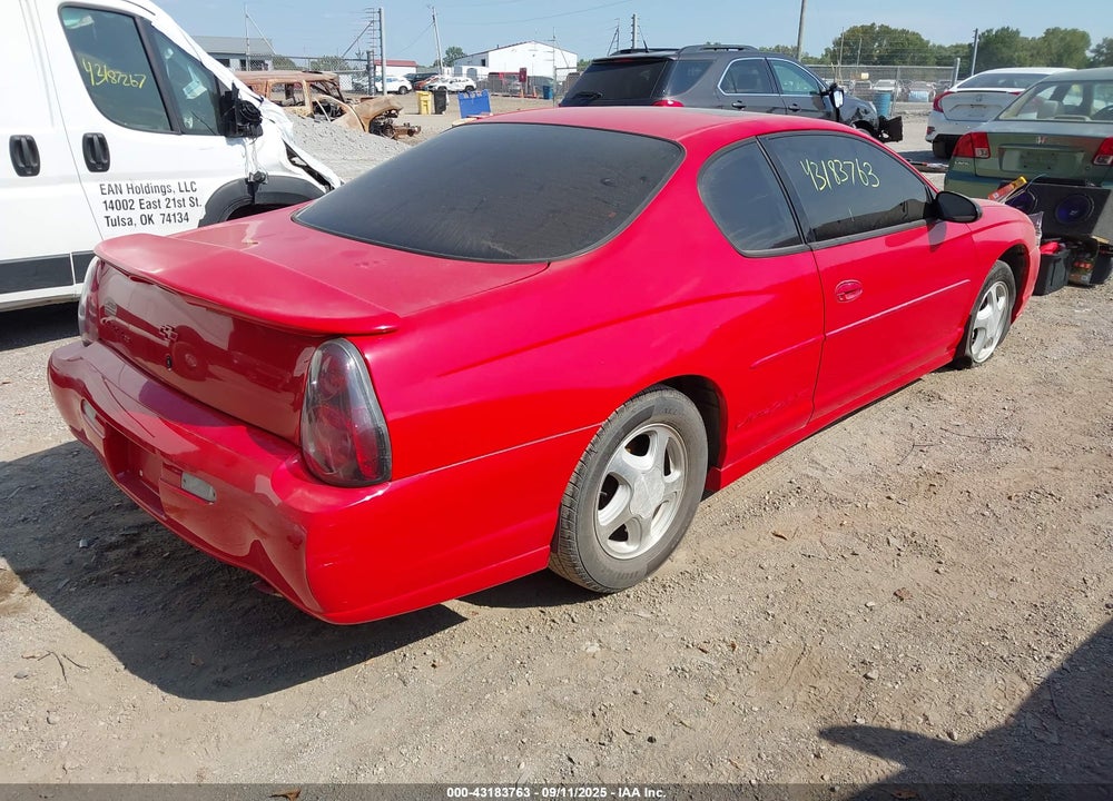 2000 CHEVROLET MONTE CARLO SS VIN: 2G1WX12K5Y9260768