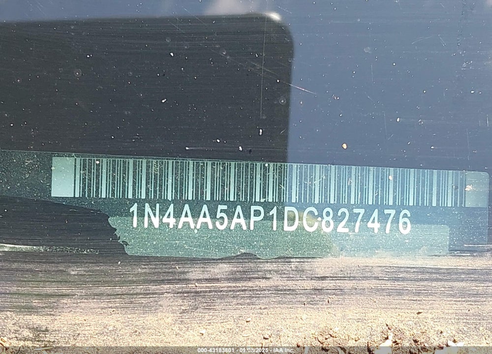 2013 NISSAN MAXIMA VIN: 1N4AA5AP1DC827476