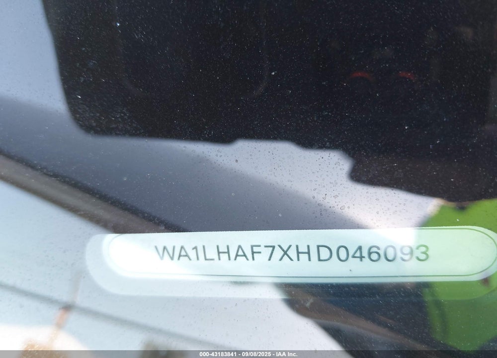 2017 AUDI Q7 VIN: WA1LHAF7XHD046093