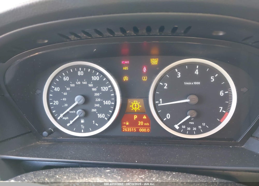 2007 BMW 525I VIN: WBANE53577CW68220
