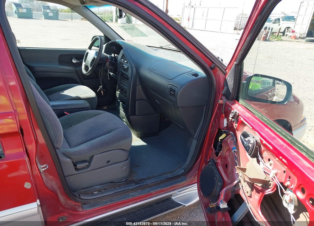 2001 NISSAN QUEST SE VIN: 4N2ZN16T21D829000