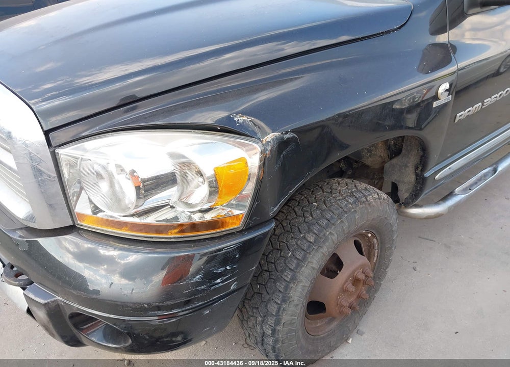 2006 DODGE RAM 3500 LARAMIE VIN: 3D7MX48CX6G275291
